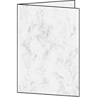 Sigel - Papel para imprimir tarjetas (25 hojas)- diseño de textura de mármol- color gris